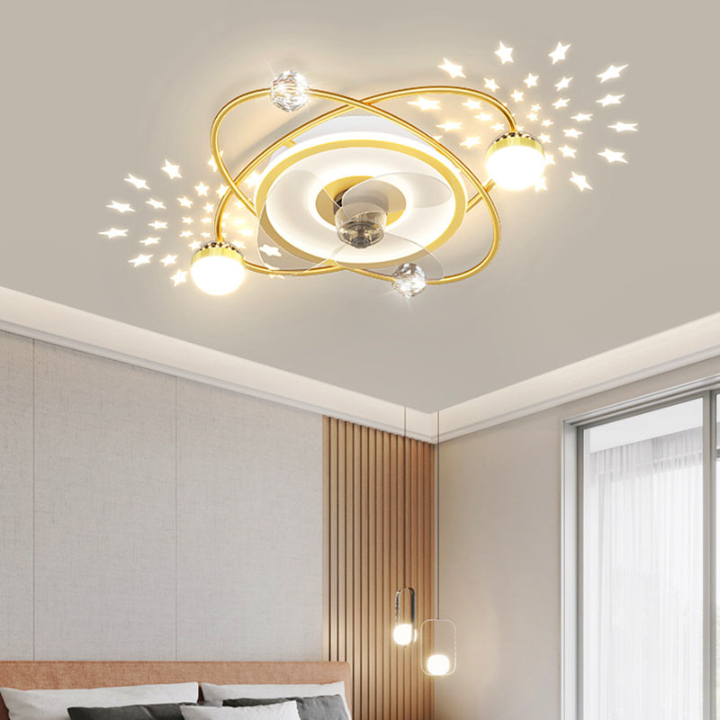 Nordic bedroom decor led lights for room Ceiling fan light lamp restaurant dining room Ceiling fans with lights remote control - Image 8