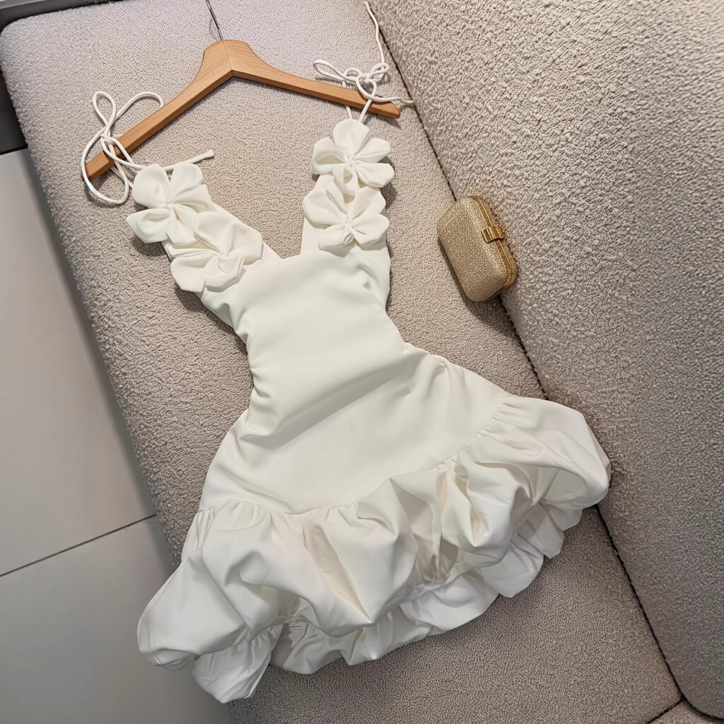 Sexy Bud Blossom Floral Strap Holiday Dress