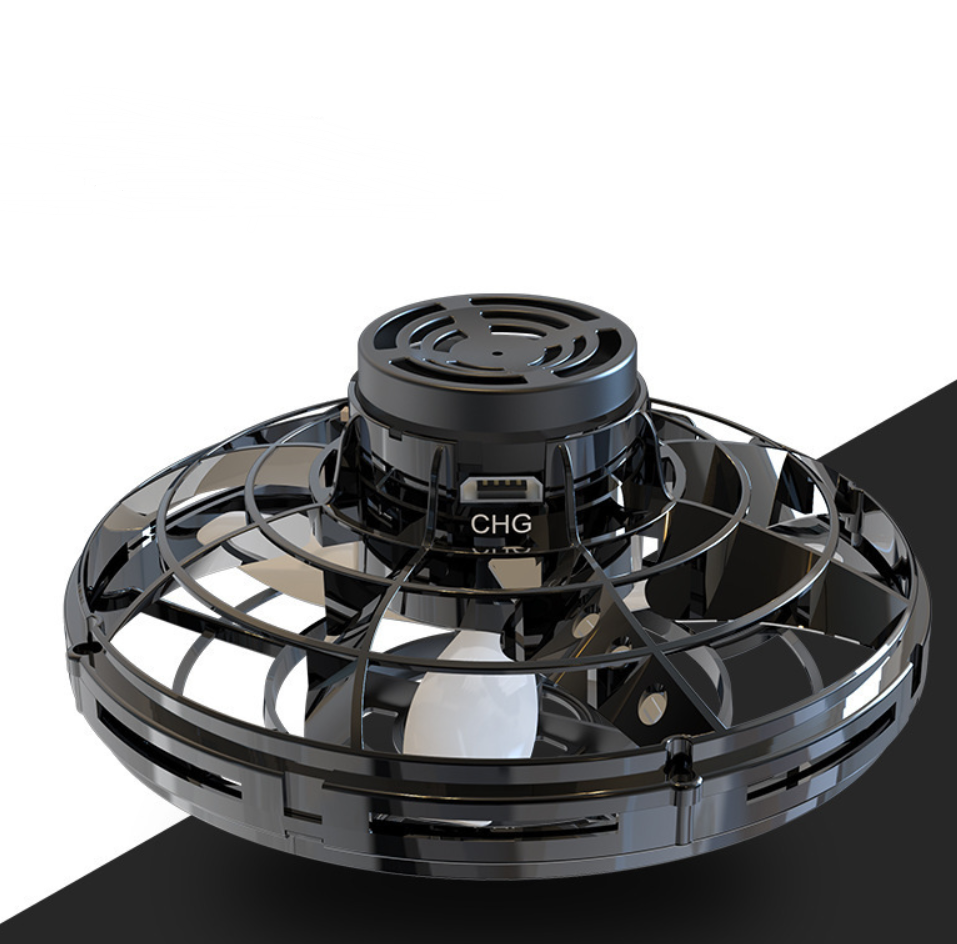 Mini Fingertip Gyro Interactive Decompression Toy Drone LED UFO Type Flying Helicopter Spinner Toy Kids - Image 13