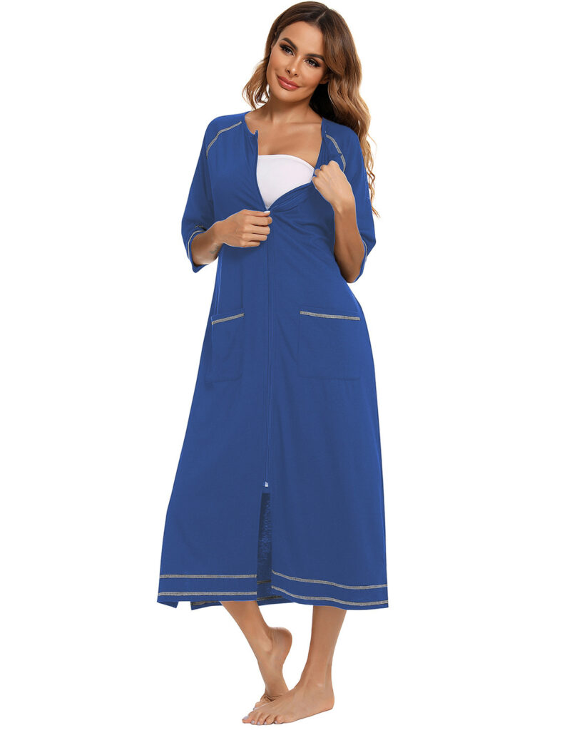Comfortable Cardigan Womens Base-Layer Pajamas For Autumn And Winter