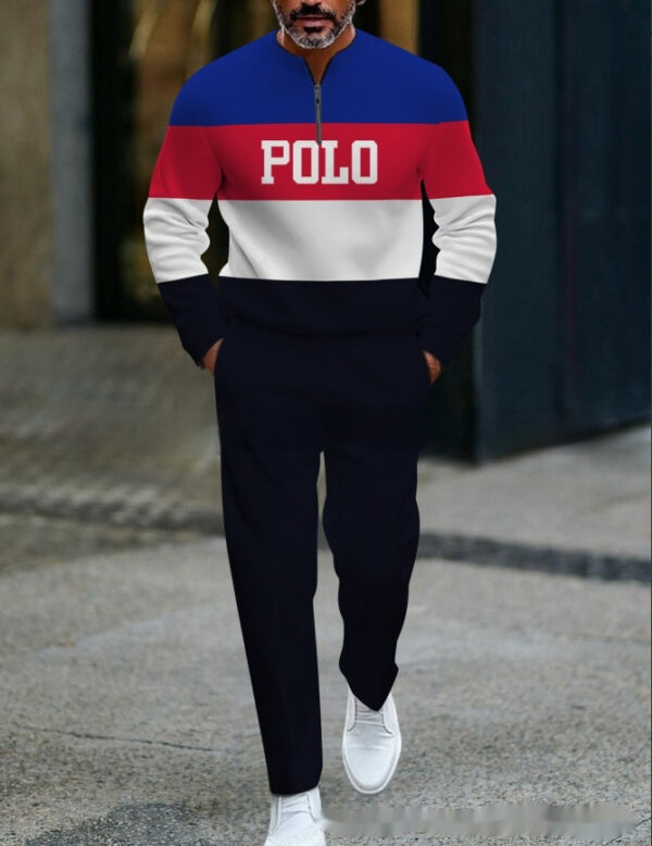 Casual Fashion Men's Long-Sleeve Pants Set - Image 48