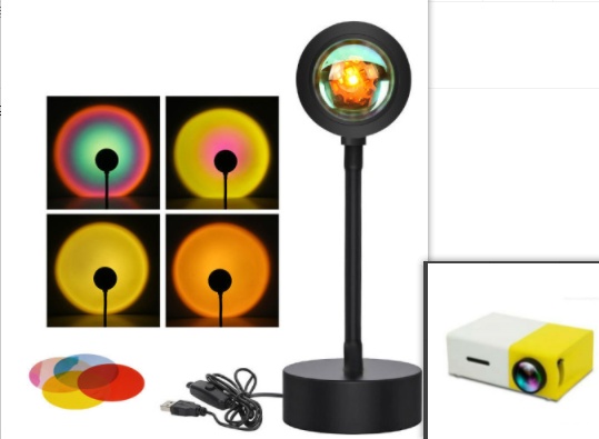 Sunset Projection Lamp Sunset Projector Night Light Wall Decoration Lighting - Image 21
