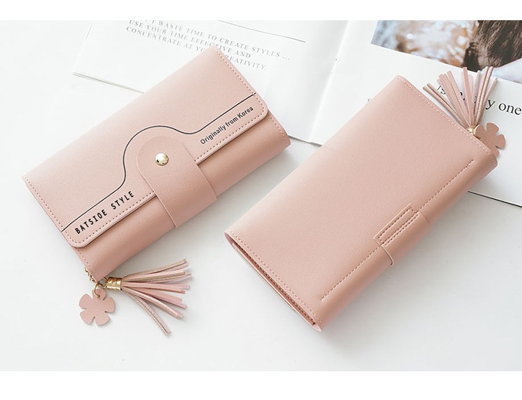 Geometric Letter Buckle Clutch Bag With Tassel And Petal Design For Young Women - Image 15