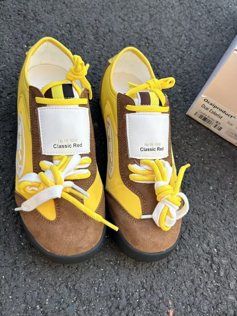 High-end Contrast-color Design Casual Flat Shoes For Commuting