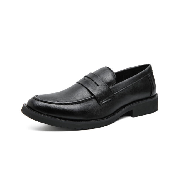 Retro Slip-on Round-toe British Loafers - Image 15