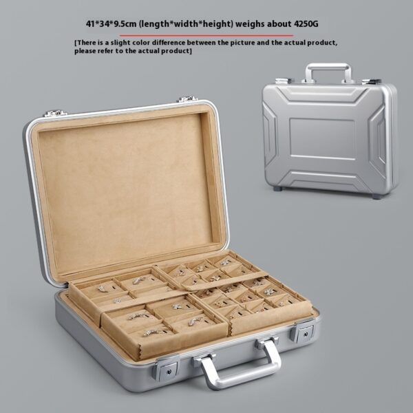 Portable Handheld Aluminum Alloy Jewelry Box - Image 18