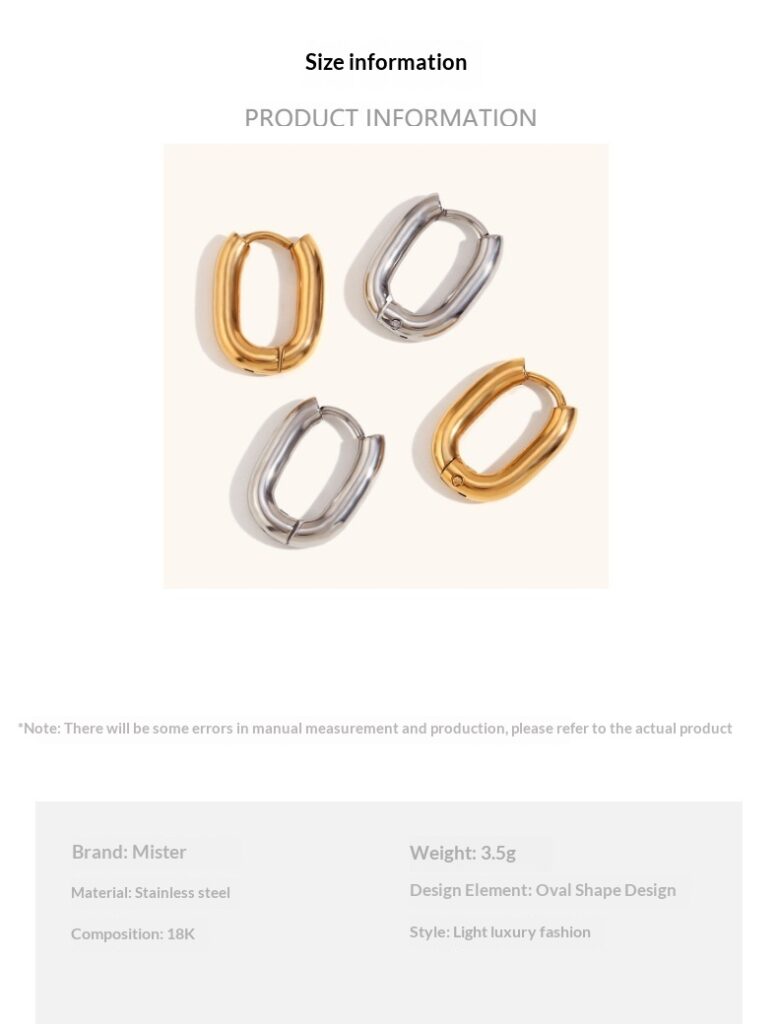 Stainless Steel 18K Gold-Plated Mini O-Ring Earrings