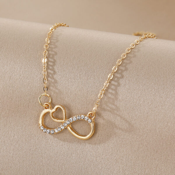 Infinite Symbol Necklace Choker Minimalist Light Luxury - Image 4