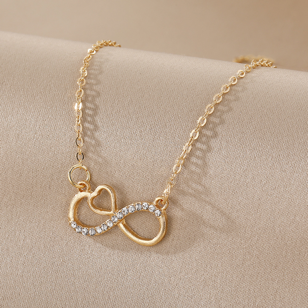 Infinite Symbol Necklace Choker Minimalist Light Luxury - Image 4