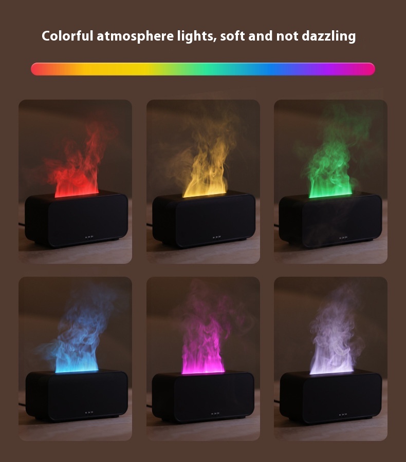 Timing Simulation Aroma Diffuser Usb Household Flame Humidifier  Aromatherapy Machine Spray Air Flame Humidifier Diffuser - Image 10