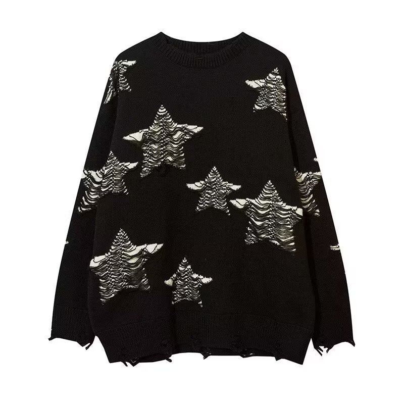 Fake Two-Piece Retro Preppy Style Knitted Sweater - Image 9