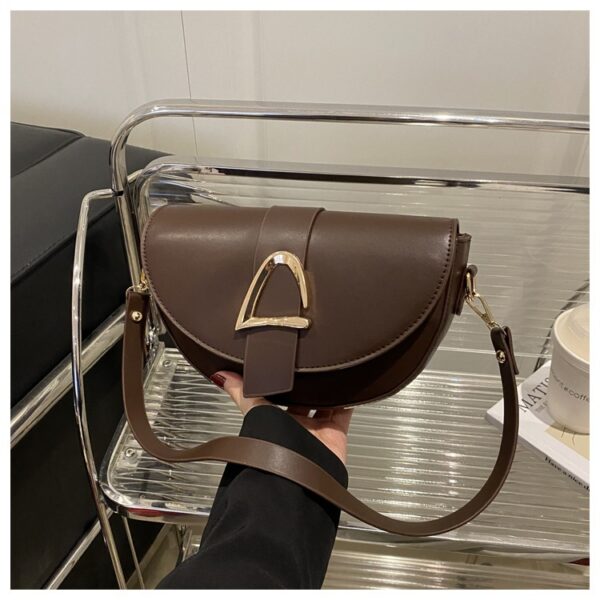 High-end, Fashionable Single-shoulder Bag Niche Saddle Bag - Image 31