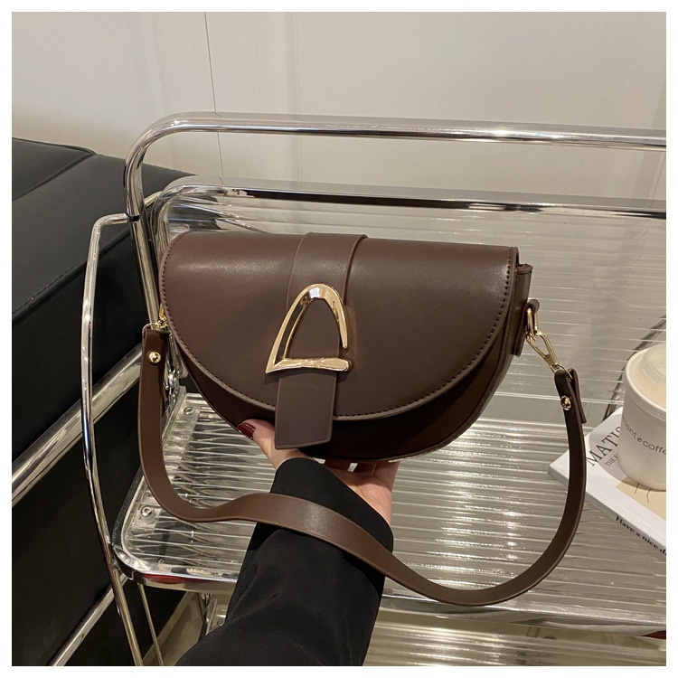 High-end, Fashionable Single-shoulder Bag Niche Saddle Bag