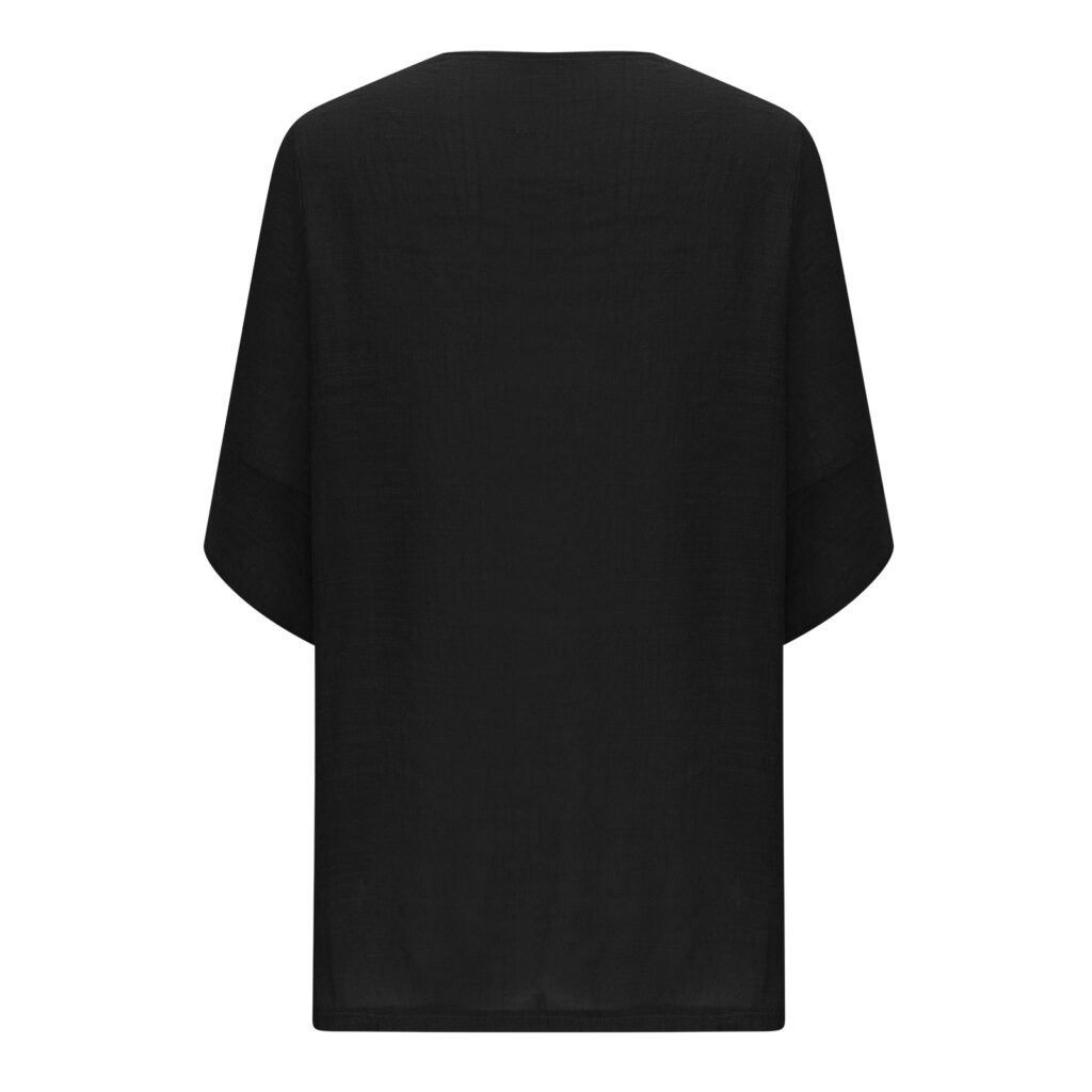 SpringSummer Casual Mid-Sleeve Solid-Color Thin Outerwear Coat
