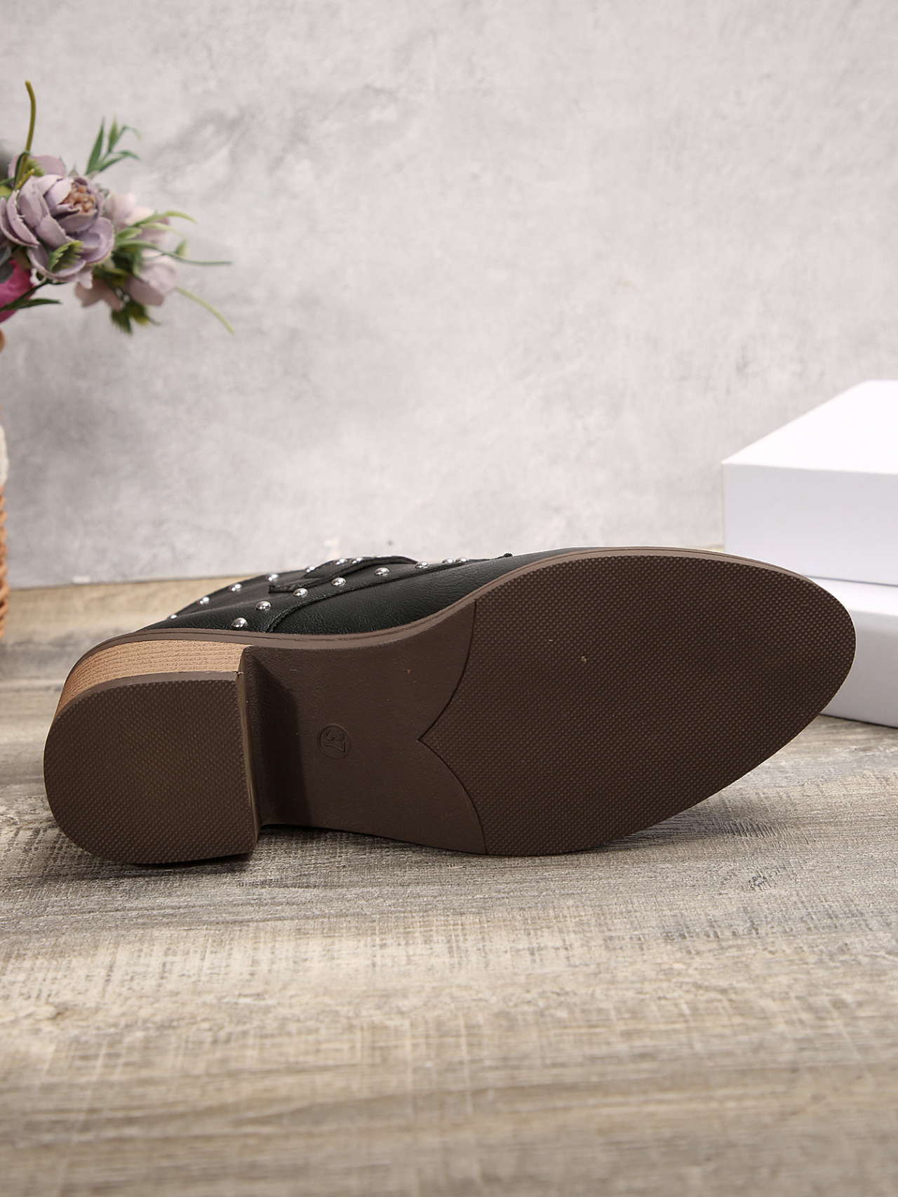 Mid-heel Boots Winter Pointed Toe Shafted - Image 16