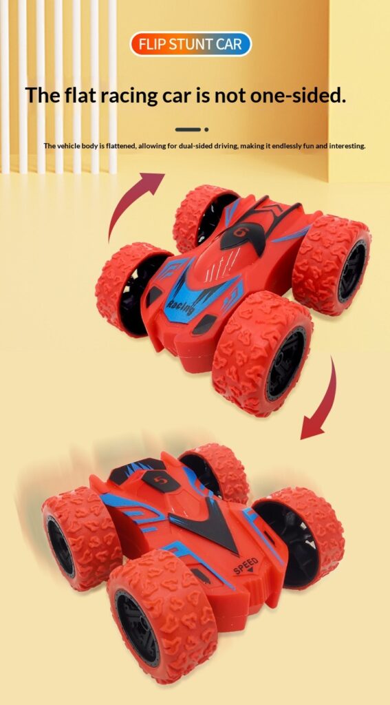 Inertia-powered Double-sided Rolling Off-road Vehicle For Kids