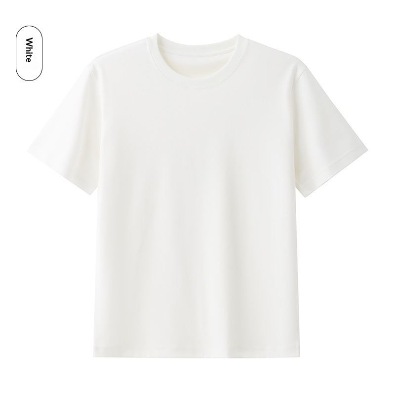 Cool Breathable Liquid-Ammonia Cotton Comfortable T-Shirt Casual Crew Neck Short-Sleeve For Men - Image 31