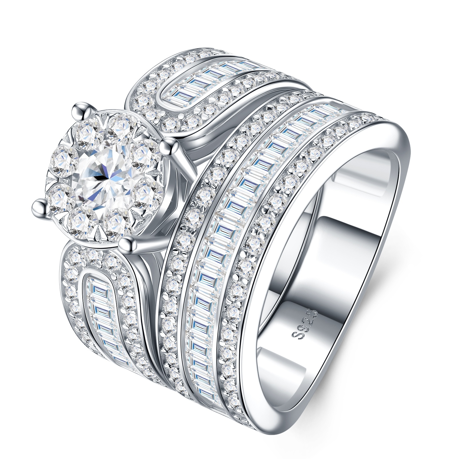 0.5 Carat Luxury Fashion Minimalist Trend Jewelry With Top-quality Morganite, Elegant Silver Ring In S925 Silver With Electroplated Platinum, Suitable For Ladies - Image 1