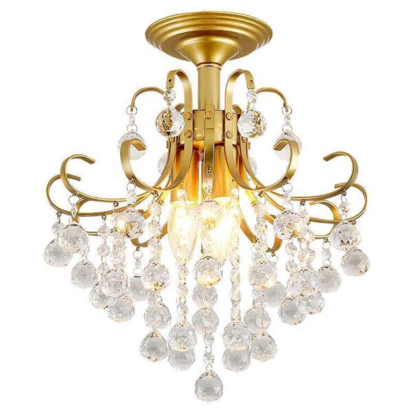 European Light Luxury Small American Restaurant Crystal Chandelier - Image 6