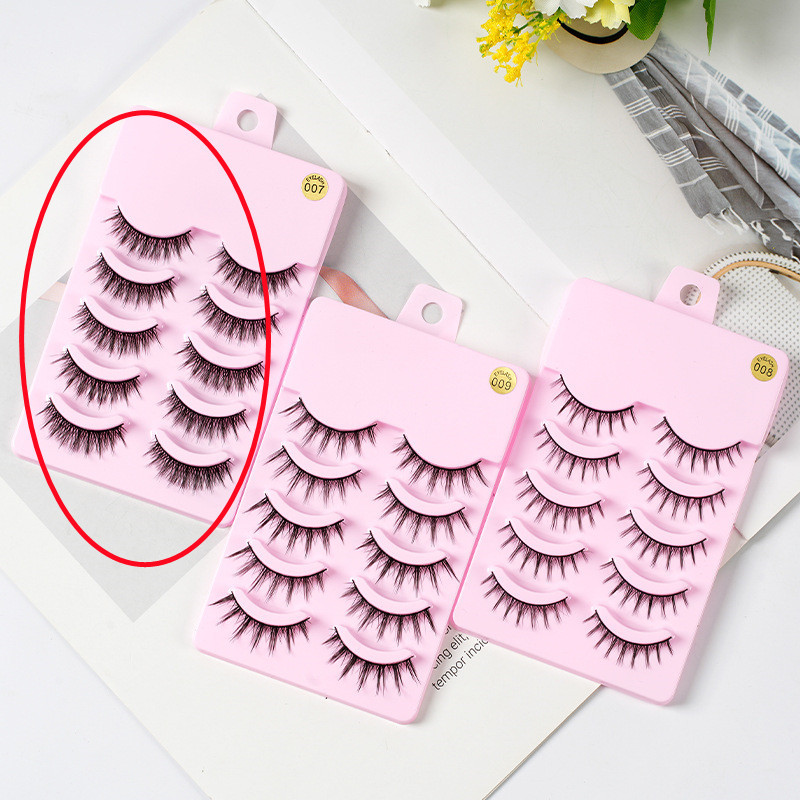 5 Pairs Manga Lashes New Arrival Anime Cosplay Natural Wispy  Korean Makeup Artificial False Eyelashes - Image 19