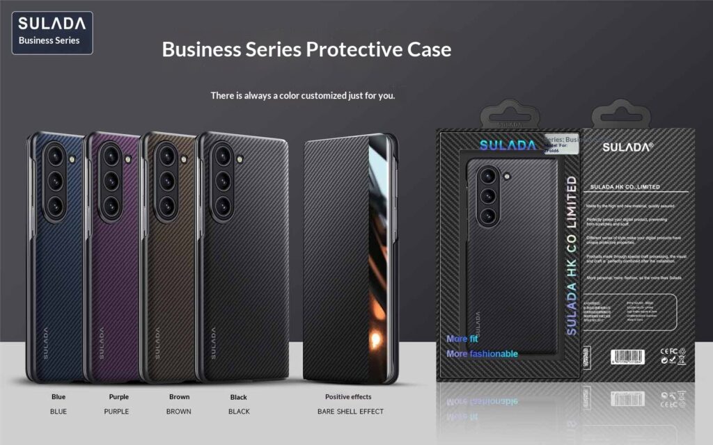 Carbon-fiber Leather Flip Case With Magnetic Card Slots For Phones