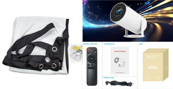 HY300 Pro Projector Home Theater Entertainment Portable Small Projector - Image 19