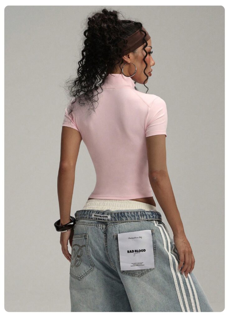 Women's Short Contrast-color Yoga And Fitness Jacket