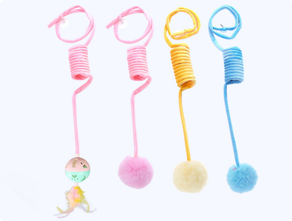Cat Toy Self-Hi Sucker Spring Rabbit Hair Ball Interactive Play Pet Supplies Interactive Toys - Image 23