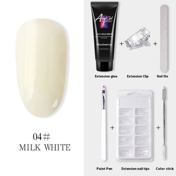 Painless Extension Gel Nail Art Without Paper Holder Quick Model Painless Crystal Gel Set - Image 17