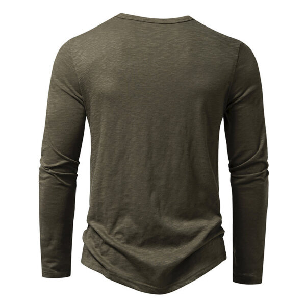 Men's Long-Sleeve T-Shirt Bamboo Fiber Blend Cotton - Image 13