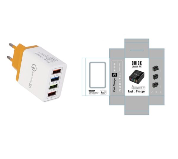 USB Charger Quick Charge 3.0 4 Phone Adapter For Tablet Portable Wall Mobile Charger Fast Charger - Image 28