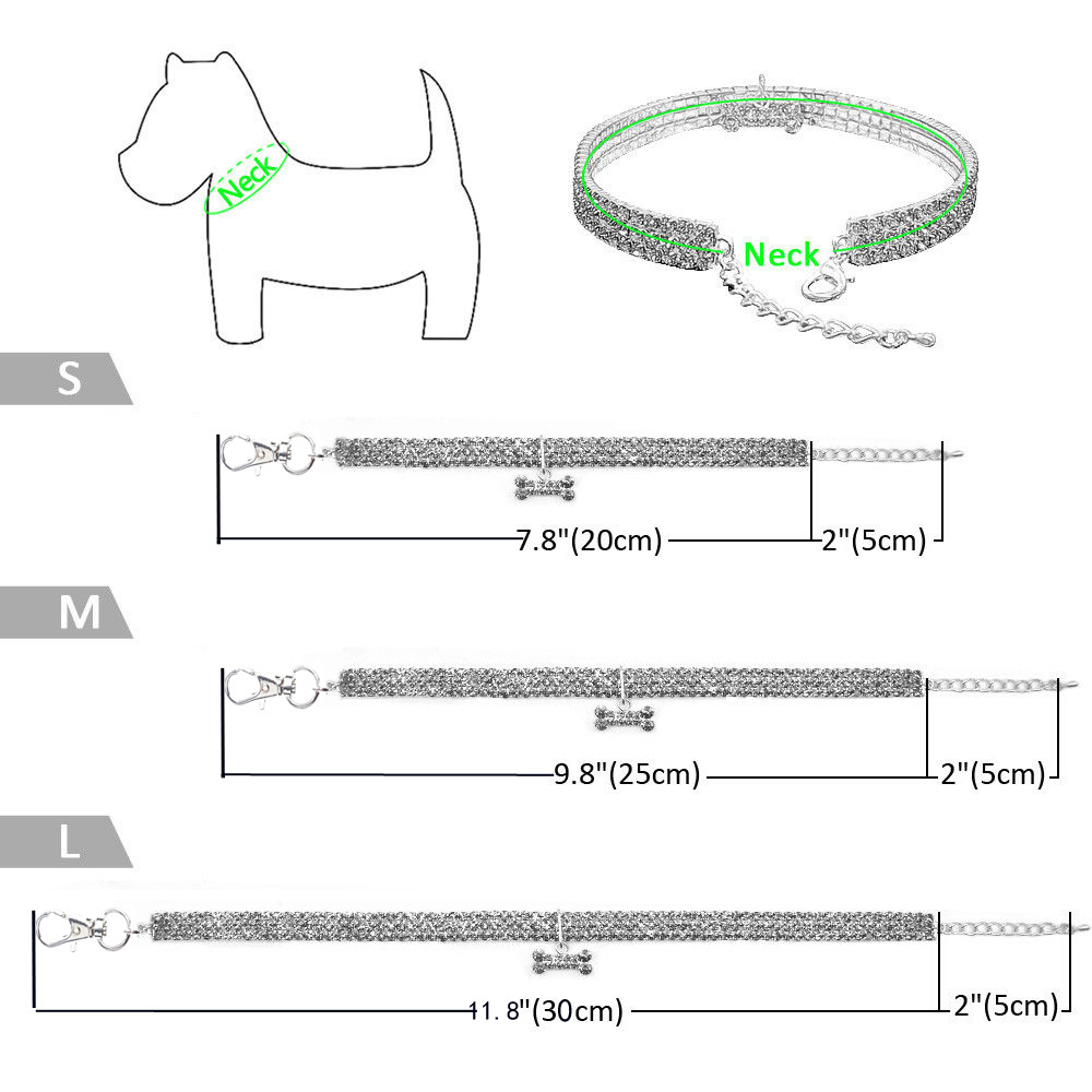 Bling Rhinestone Dog Collar Crystal Puppy Chihuahua Pet Dog Collars Leash For Small Medium Dogs Cats - Image 14