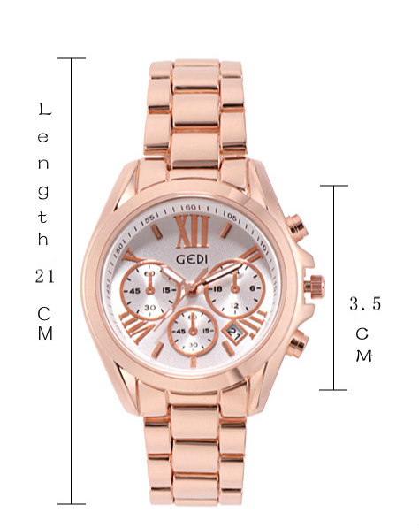 Luxury rose gold women casual watch - Image 8