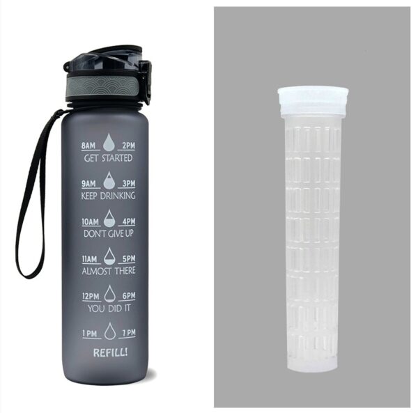 1L Tritan Water Bottle With Time Marker Bounce Cover Motivational Water Bottle Cycling Leakproof Cup For Sports Fitness Bottles - Image 40
