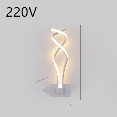 led wall lamp nordic minimalist bedroom bedside lamp - Image 38