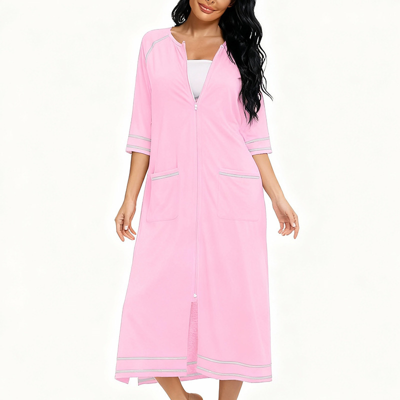 Comfortable Cardigan Womens Base-Layer Pajamas For Autumn And Winter - Image 7