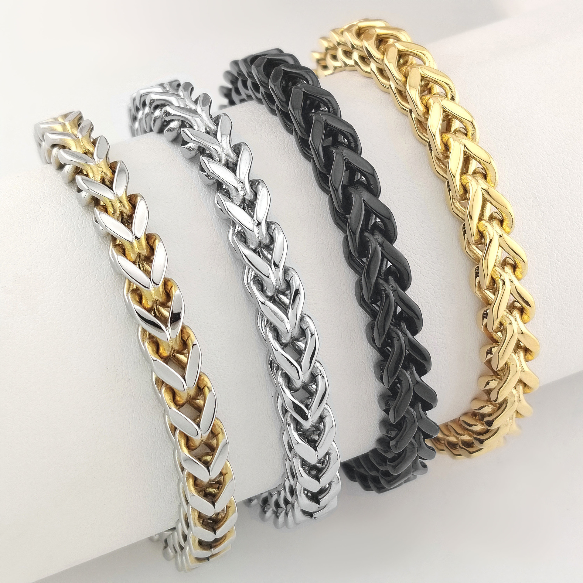 Hip-hop Personality Reversible Four-sided Bracelet - Image 5