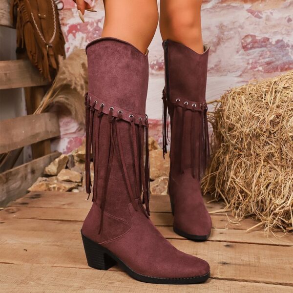 Women's Plus-Size New Style Western Boots - Image 6