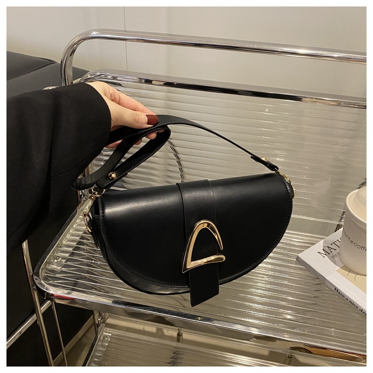 High-end, Fashionable Single-shoulder Bag Niche Saddle Bag
