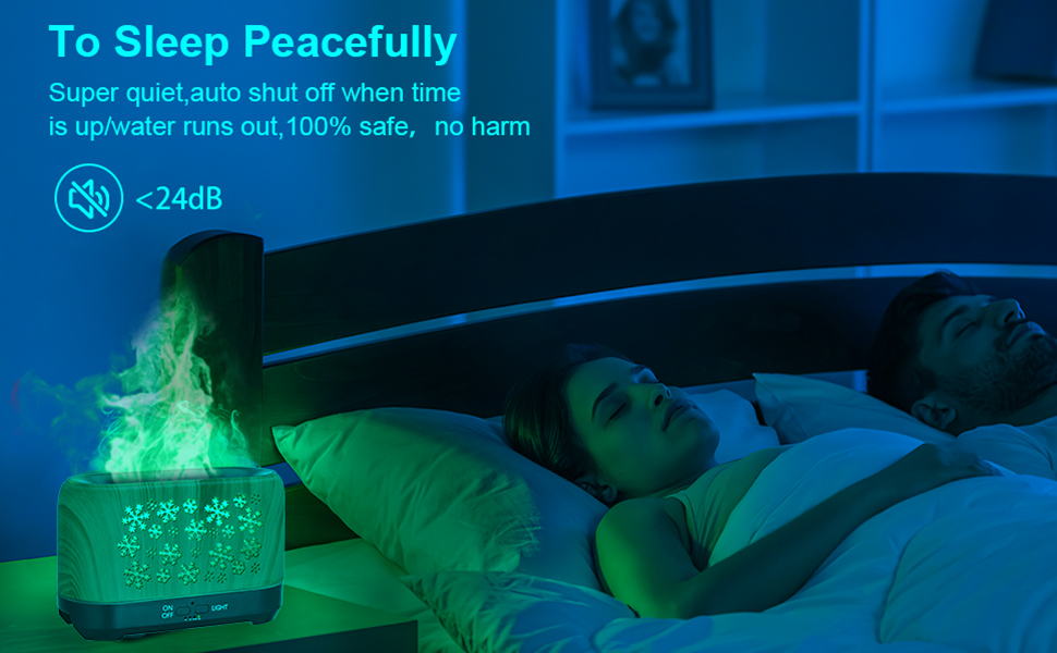 Christmas Snowflake Pattern Humidifier Household Colorful Aromatherapy Humidifier Atmosphere Colorful Diffuser - Image 12