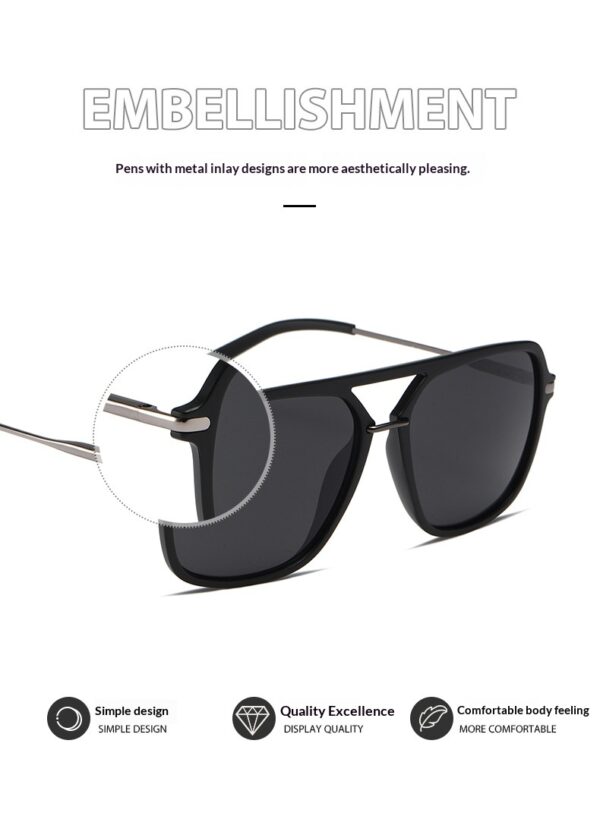 Classic Dual-Beam Sunglasses Mens Fashion Sunglasses - Image 21