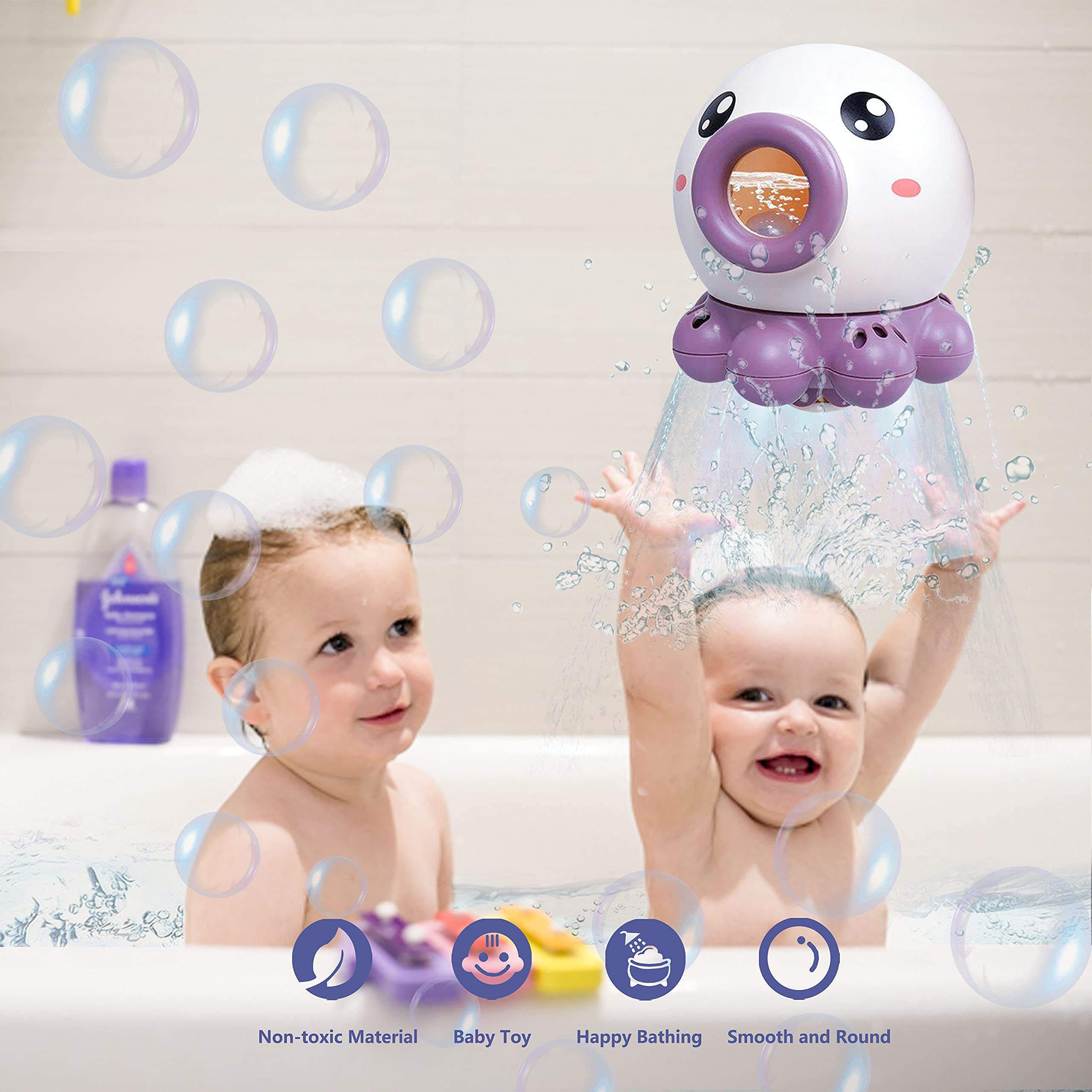 Octopus Fountain Bath Toy Water Jet Rotating Shower Bathroom Toy Summer Water Toys Sprinkler Beach Toys Kids Water Toys - Image 1