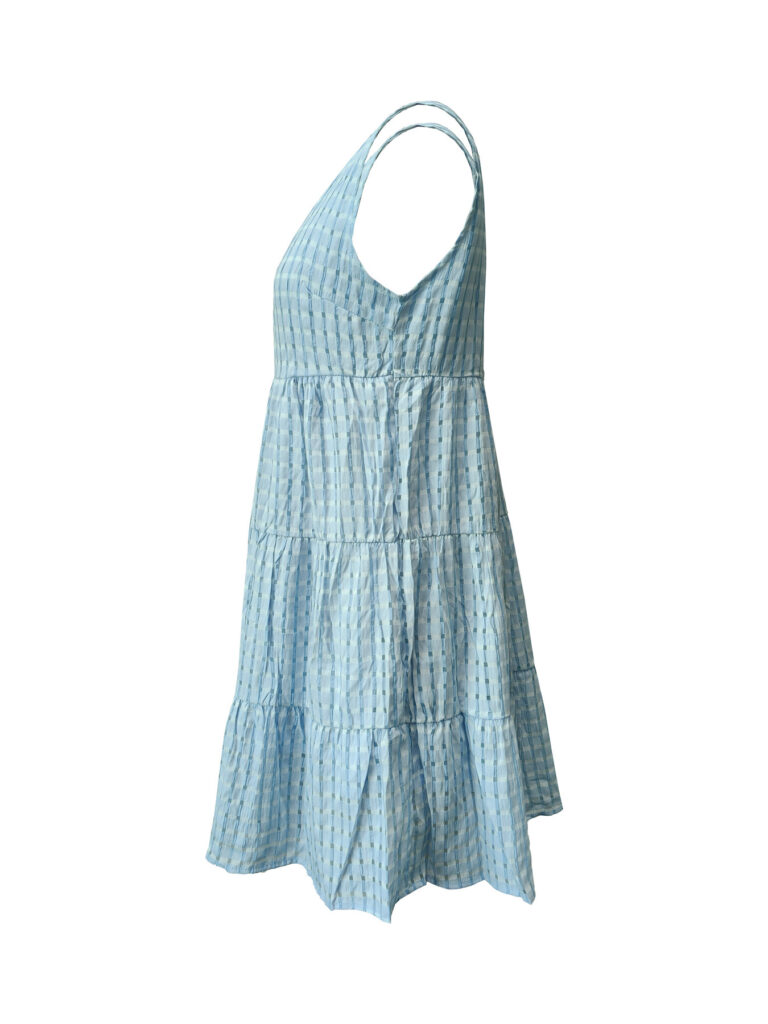 Women's Casual Solid-Colored Hollow-Out Vest Dress For Lunch Break
