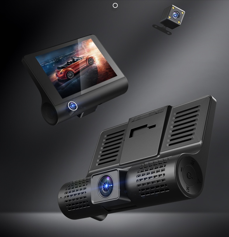 1080P High-definition Three-record Driving Recorder - Image 7