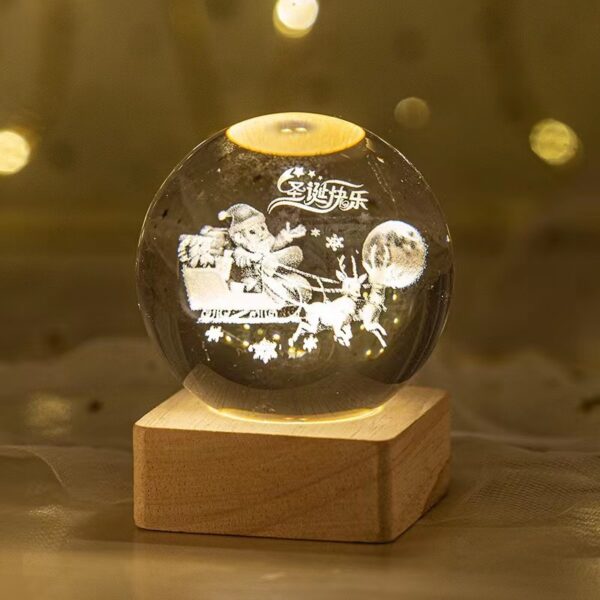 Luminous Starry Sky And Planets Moon Moon Crystal Ball Small Night Lamp Projection Ambience Light Creative Gift New Strange Gift - Image 23