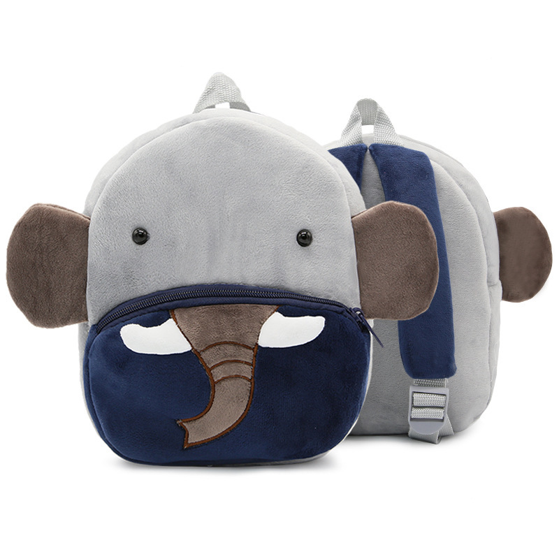 Cute Plush Backpacks Kindergarten Cartoon School Bags Children Animal Toys Bag - Image 8