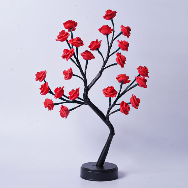 Table Lamp Flower Tree Rose Lamps Fairy Desk Night Lights USB Operated Gifts For Wedding Valentine Christmas Decoration - Image 23
