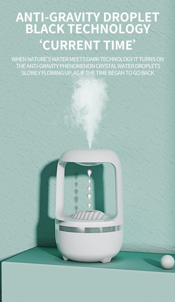 Anti Gravity Humidifier Water Drop Backflow Aromatherapy Machine Large Capacity Office Bedroom Quiet Heavy Fog Household Sprayer - Image 10