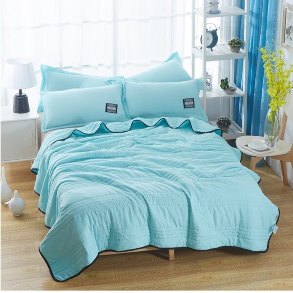 Cooling Blankets Pure Color Summer Quilt Plain Summer Cool Quilt Compressible Air-conditioning Quilt Quilt Blanket - Image 9