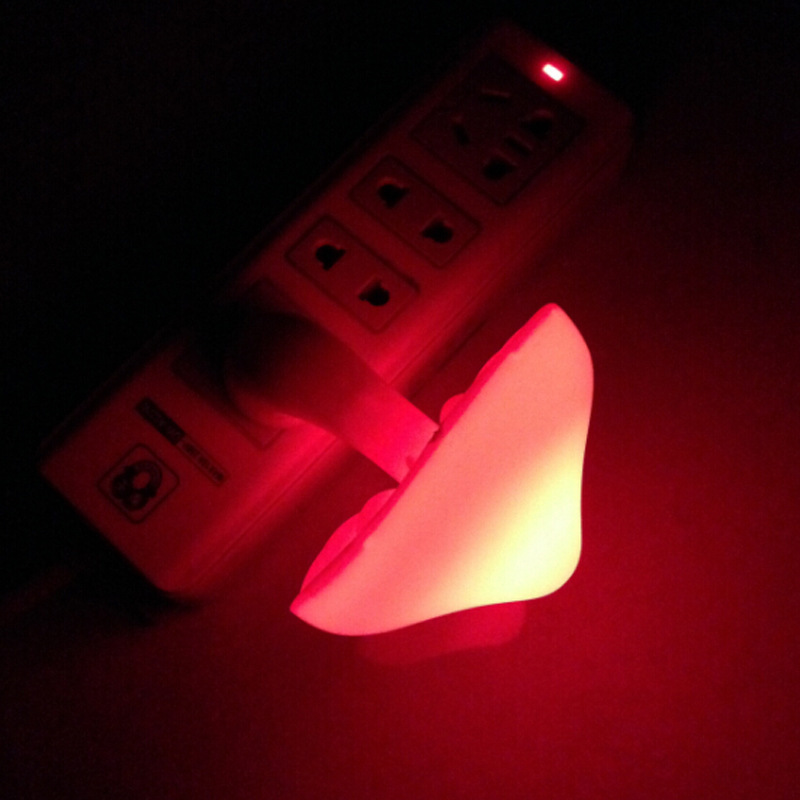 LED Night Light Mushroom Wall Socket Lamp EU US Plug Warm White Light-control Sensor Bedroom Light Home Decoration - Image 9